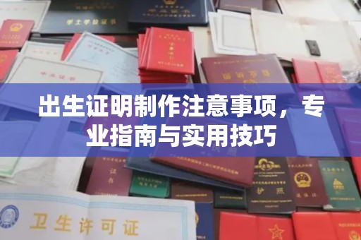 赣州出生证明制作注意事项，专业指南与实用技巧