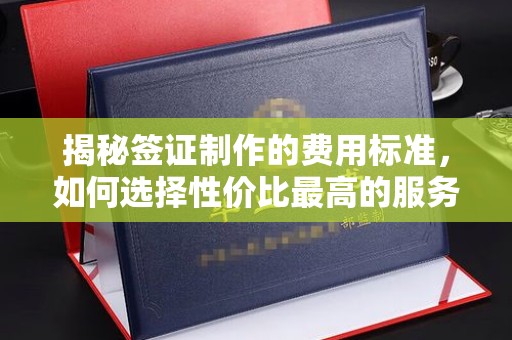 赣州揭秘签证制作的费用标准，如何选择性价比最高的服务？