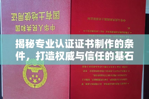 赣州揭秘专业认证证书制作的条件，打造权威与信任的基石