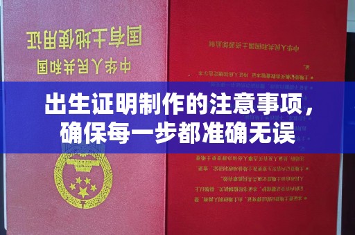赣州出生证明制作的注意事项，确保每一步都准确无误