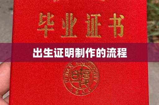 赣州出生证明制作的流程