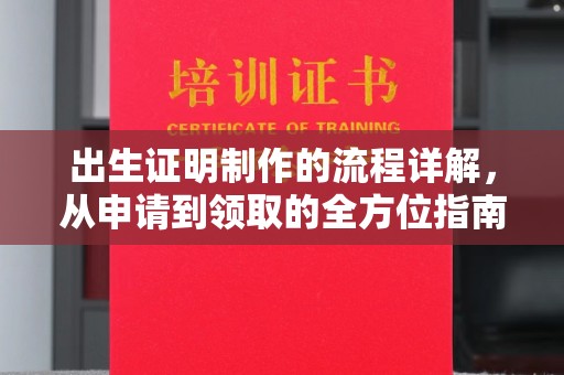 赣州出生证明制作的流程详解，从申请到领取的全方位指南